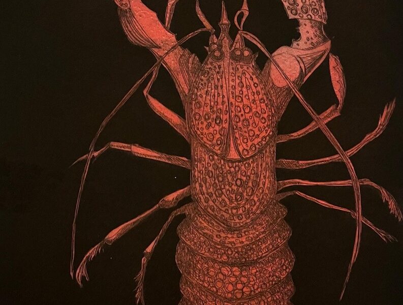 Lobster Etching